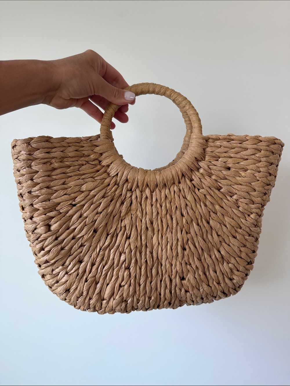 Woven Straw Beachy Summer Bag/Purse - Picture 4 of 6